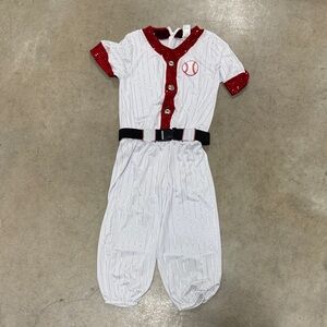 Wish Red and White Baseball Jumpsuit